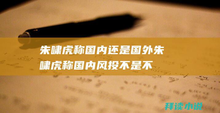 朱啸虎称国内还是国外朱啸虎称国内风投不是不